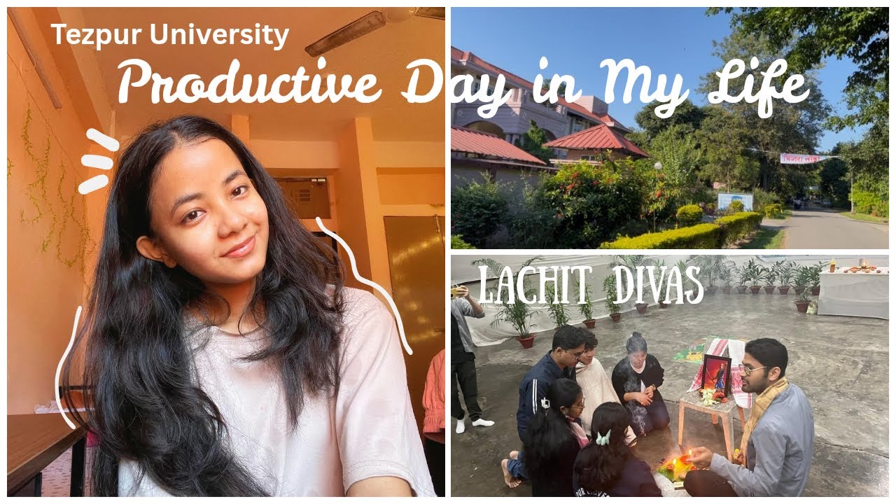 A Productive Day in my Life at University📚Classes,Study Sessions, Surviving it All|Tezpur University