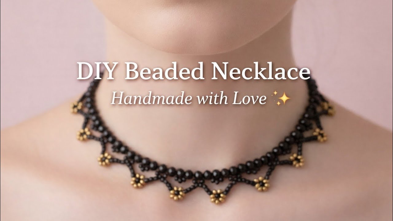 HOW to make beads necklace design?#handmade #craft.