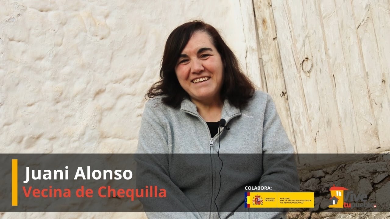 Juani Alonso. Vecina de Chequilla (Guadalajara)