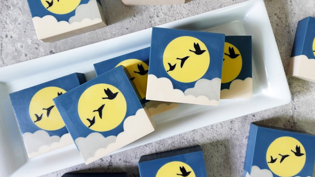 雲上明月皂 - the moon rises soap making, cold process - 手工皂