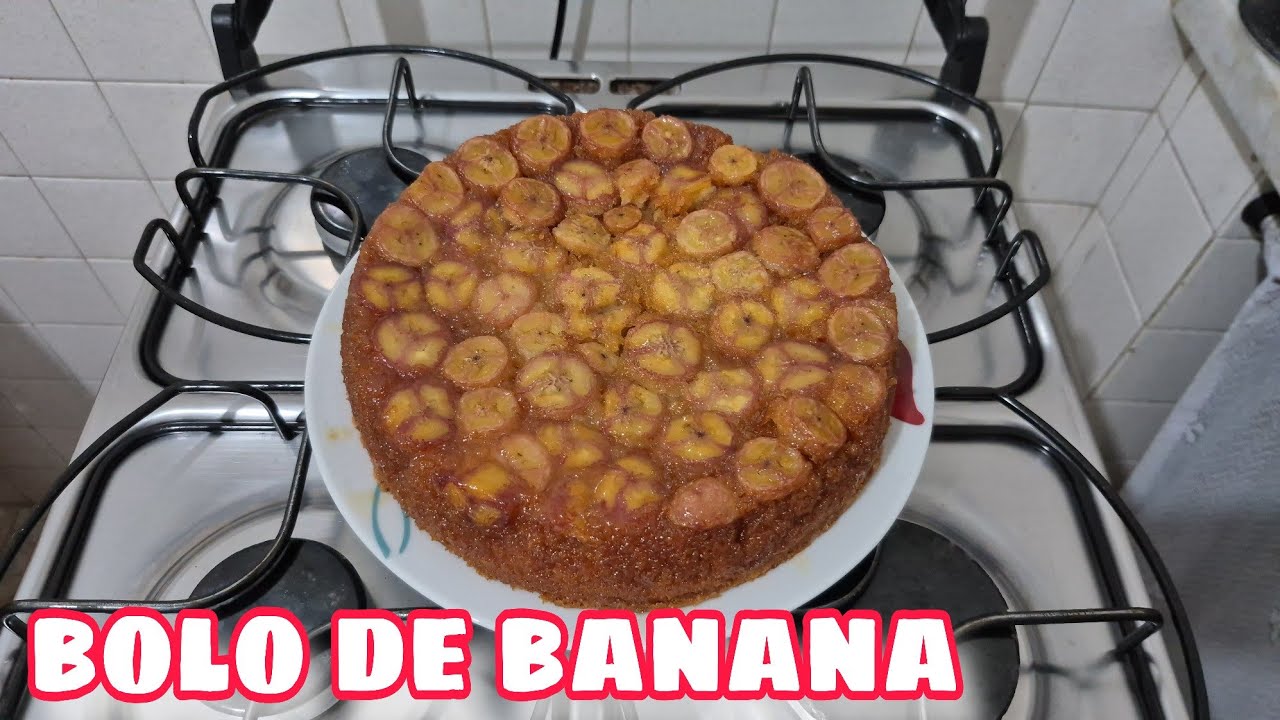 COMO FAZER BOLO DE BANANA SIMPLES, FÁCIL E DELICIOSO | Só Faço Bolo de Banana Assim Agora | bolo