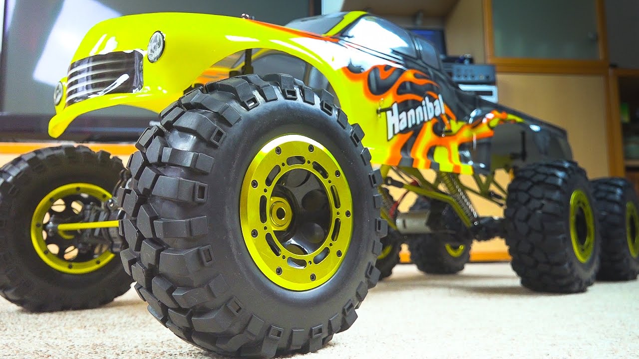 UNBOXING HSP RC MONSTERTRUCK RTR XXL CRAWLER 6 x 6 CLIMBER ROCK FIGHTER HANNIBAL