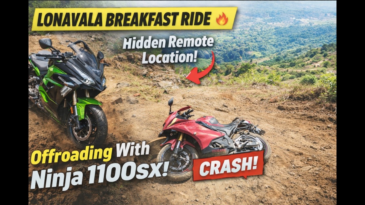 Breakfast Ride to Lonavala Turned Crazy 😳| Off-Roading a Kawasaki Ninja 1100SX… Then THIS Happened!😔