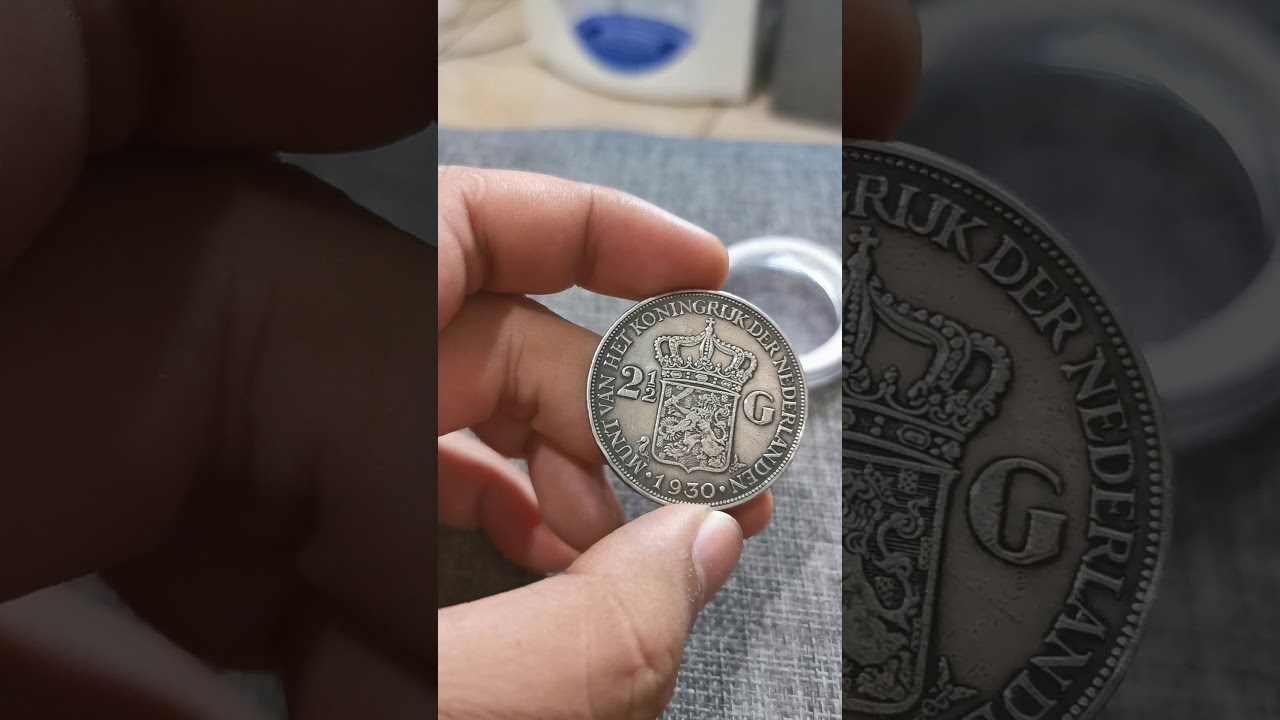 KOIN WILHELMINA 2 1/2 GULDEN 1930