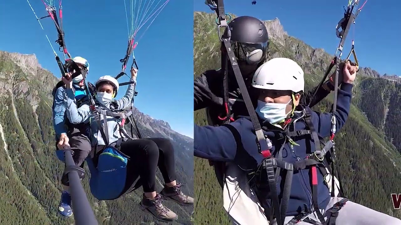 Our first Tandem Paragliding experience - Chamonix, France | Brevent (Planpraz)