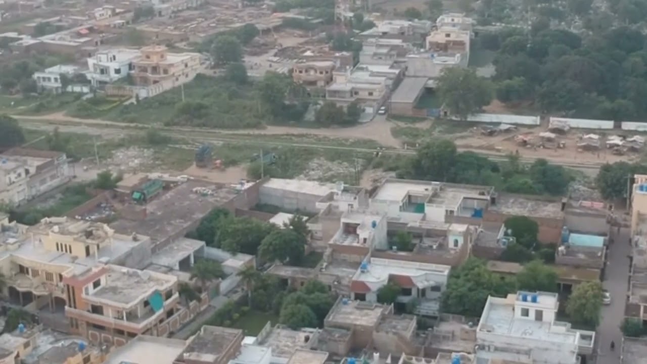 mandi bhahaudin drone view | historical city |