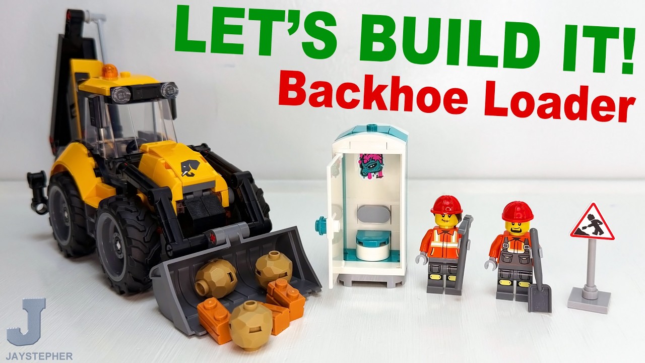 LEGO City 2026 Backhoe Loader 60480 Unboxing, Build, & Review