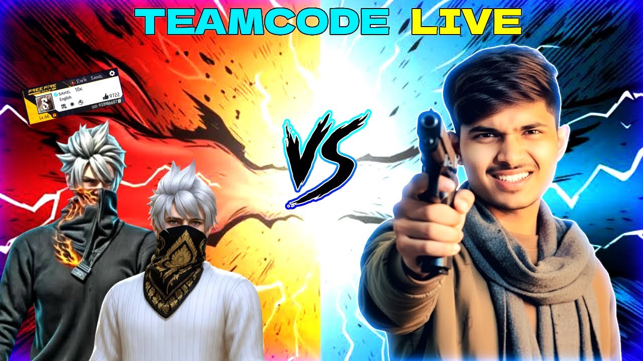 TEAMCODE GAMEPLAY  | Good Morning Live | SAHIL LIVE #freefirelive
