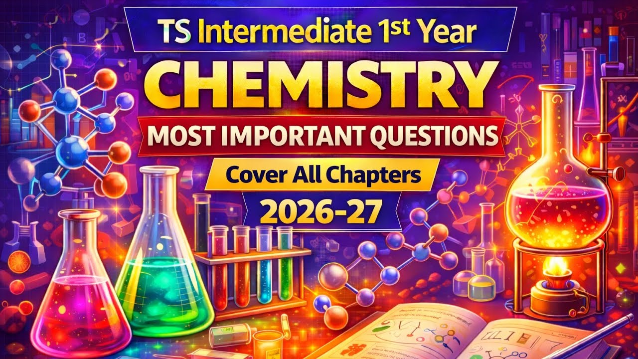 TS Inter 1st Year | Chemistry | Most Important Questions  | All Chapters Cover | 2026-27 |MPC | BIPC