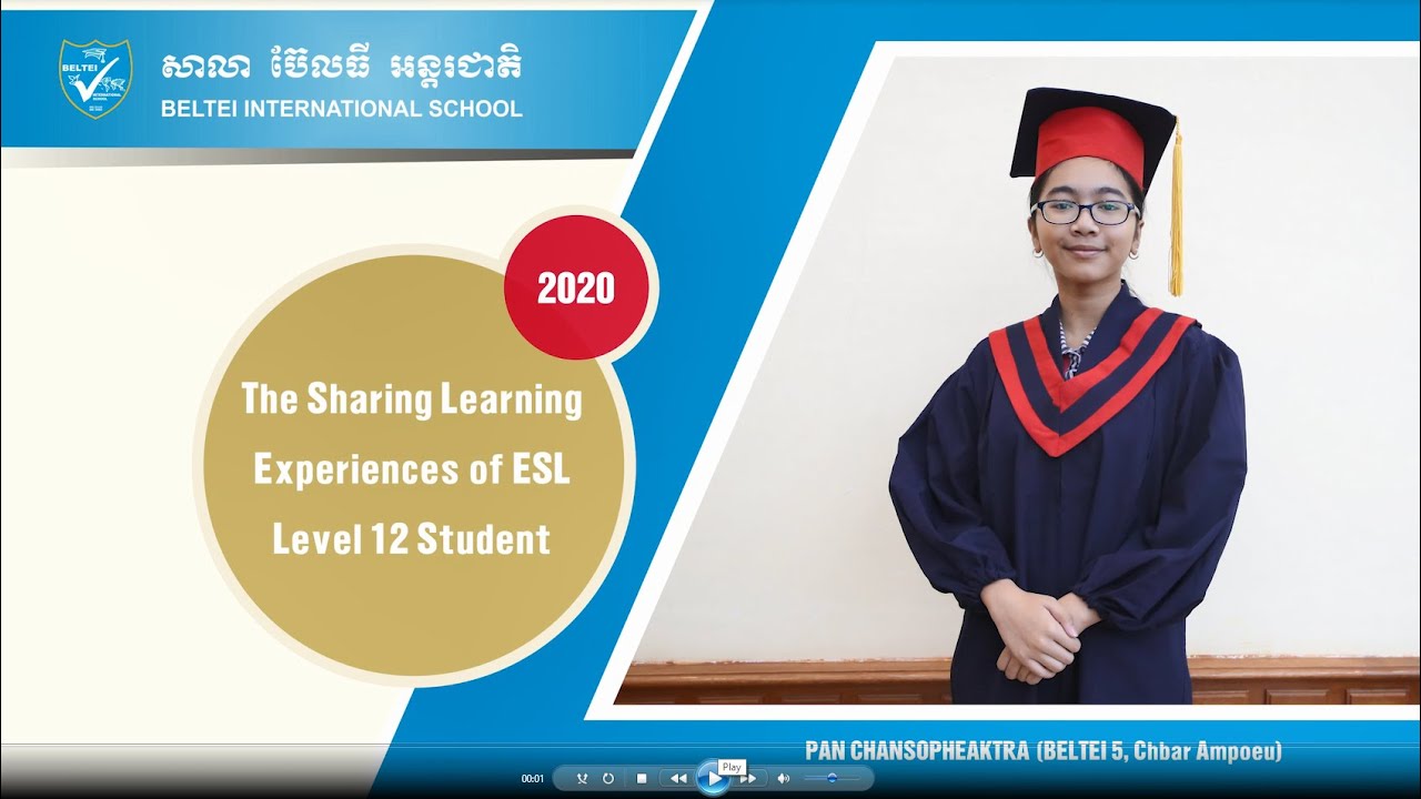 446- BELTEI IS PAN CHANSOPHEAKTRA,​Level 12 student with 7.0 IELTS, sharing her learning experiences