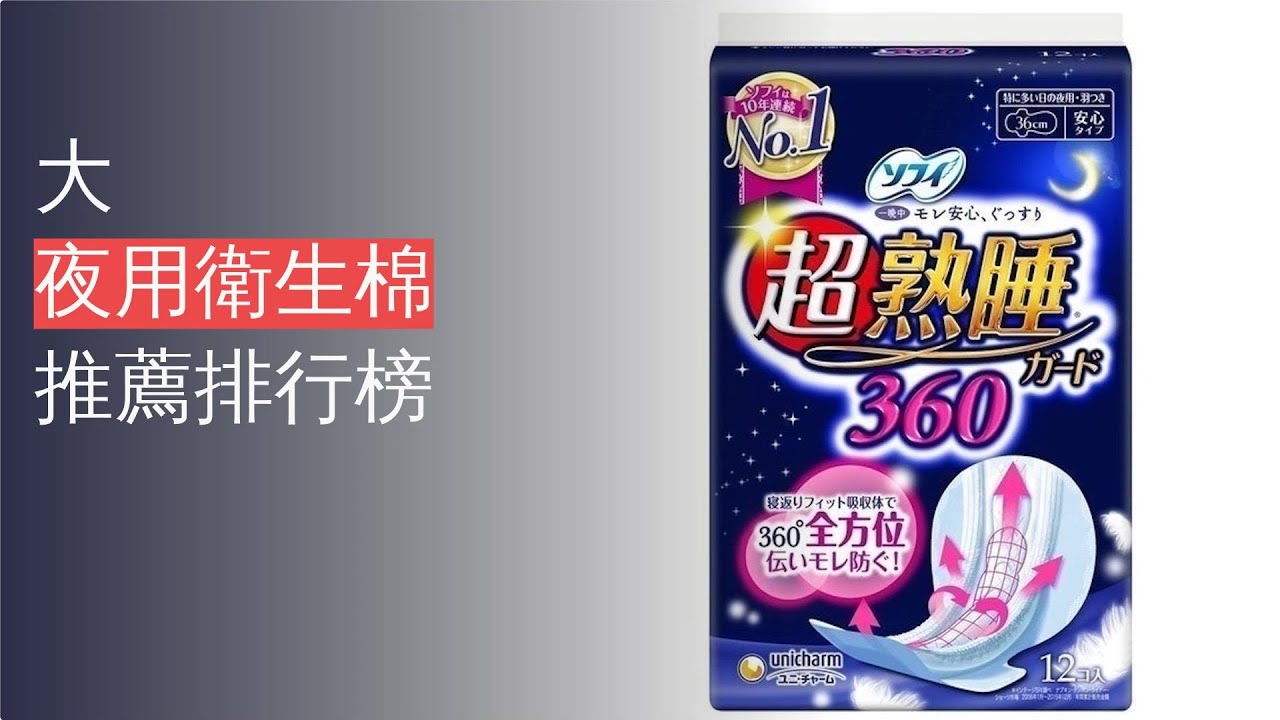 7大夜用衛生棉推薦排行榜