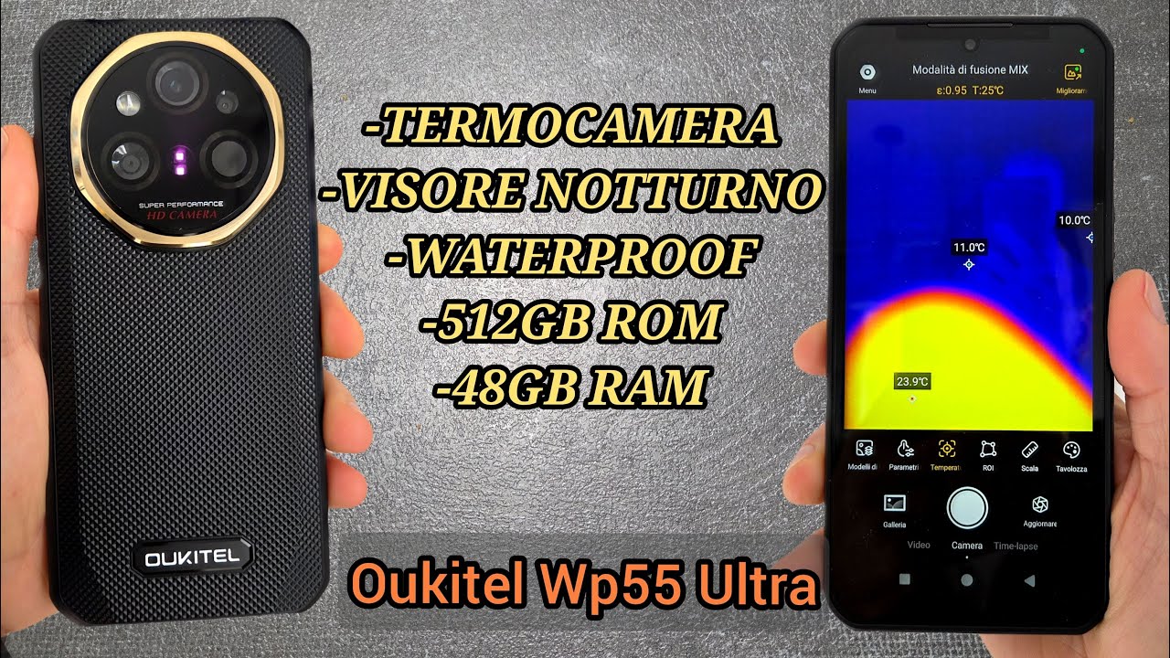 Smartphone con Termocamera e Visore notturno 🔥 OUKITEL WP55 ULTRA | Rugged smartphone 💪