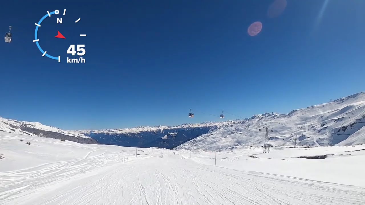 Flims-Laax Piste 38 Fuorcla da Sagogn nach Sogn Martin