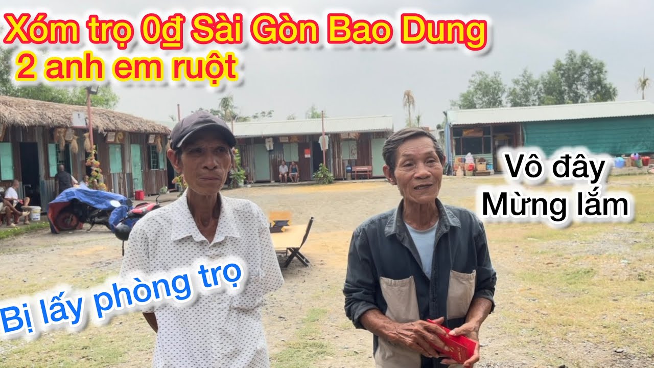 Giới thiệu 2 anh em ruột U70 vừa đàn vừa hát bán vé số vô xóm trọ 0đ SG Bao Dung sống 