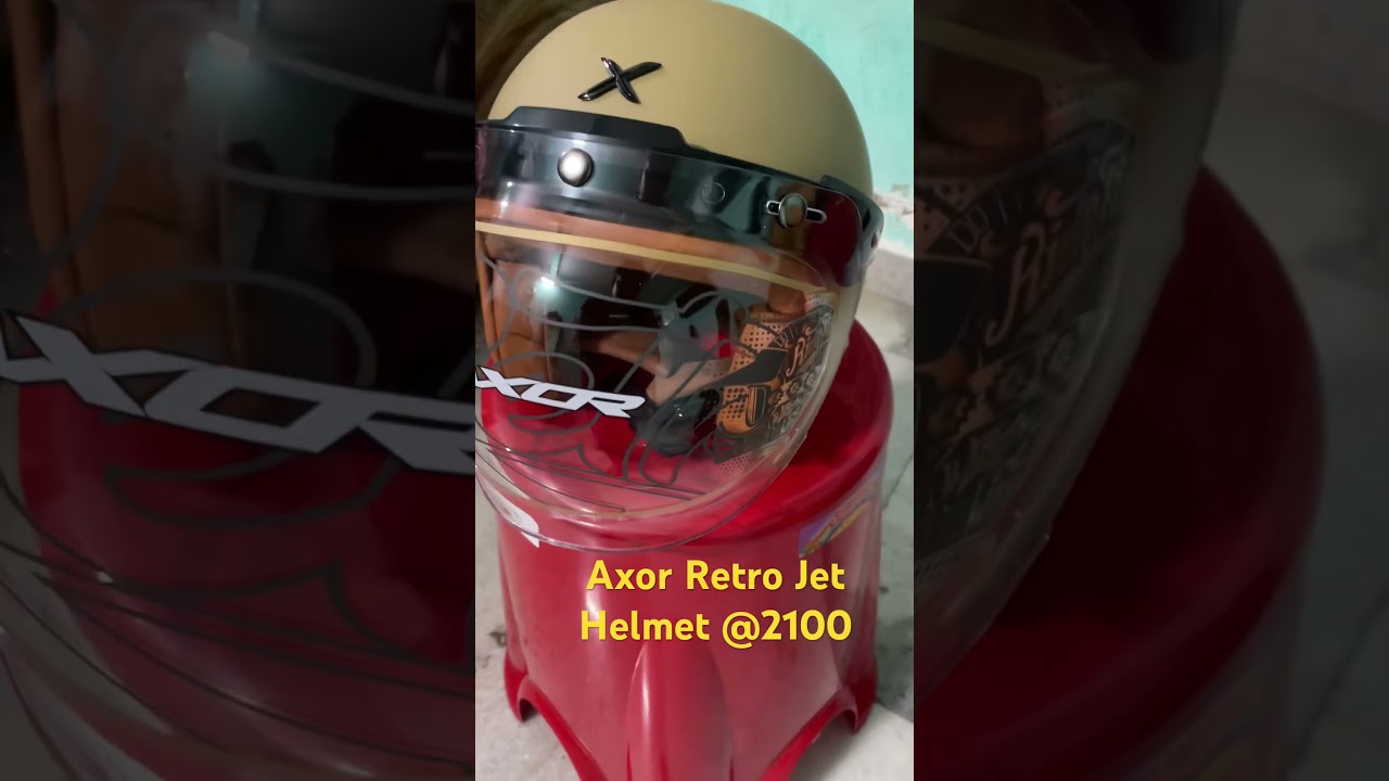 AXOR Retro Jet Leather | Helmet under 2000 | Axor helmet | axor retro helmet 