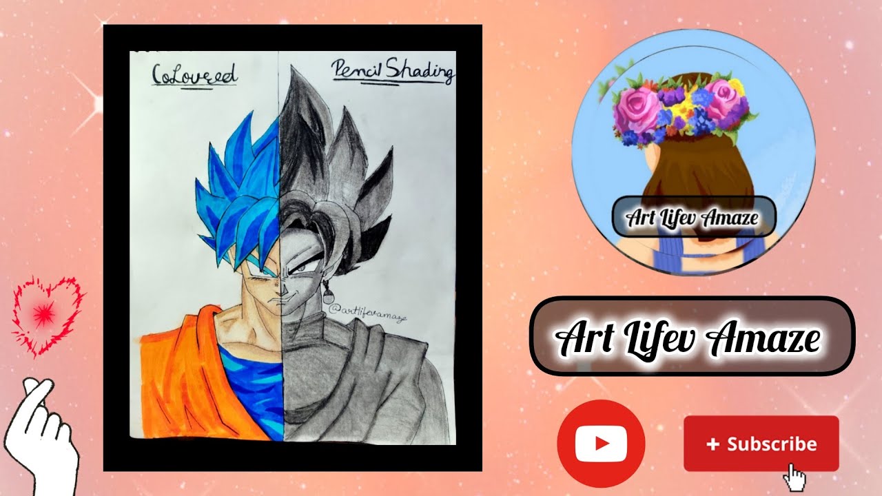 How to draw a sketch of Goku from dragon balls✨✍️ //step by step// for beginners☺️✨