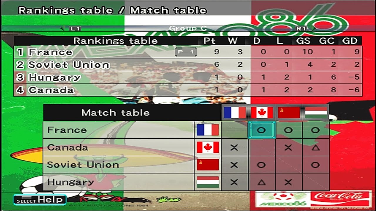 [pes6][1986 FIFA WorldCup Mexico] France (Group Stage)