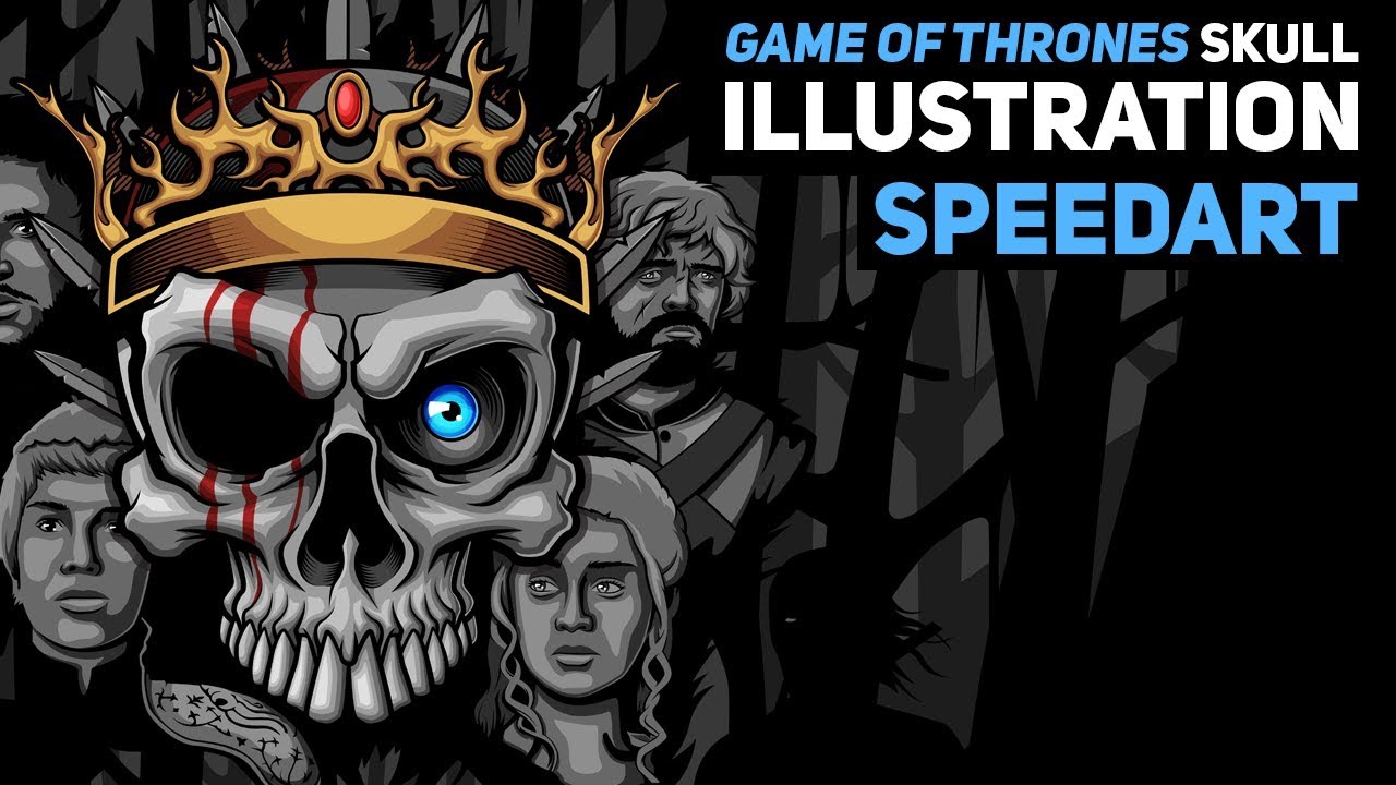 Game of Thrones Skull - Illustration (SpeedArt)