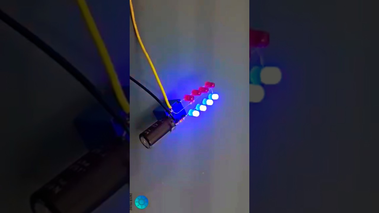 12v Relay LED Flip-Flop Circuit 
