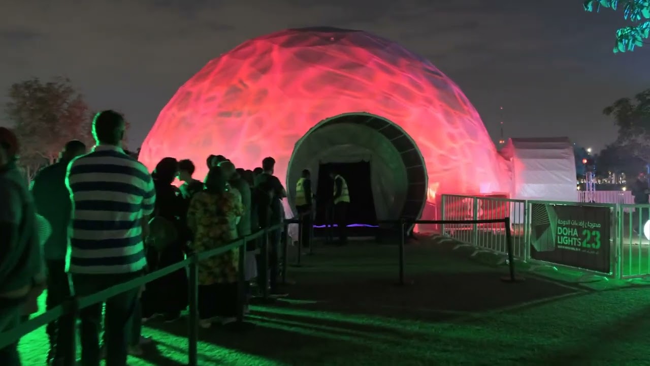 Fulldome Projections in Quatar 2023 by Polidomes