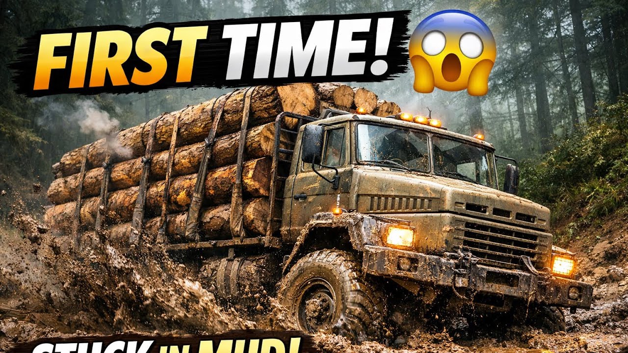 MudRunner First Time Gameplay 😱 | Loaded Wood Truck Stuck in Deep Mud & Forest | Farming Gamer