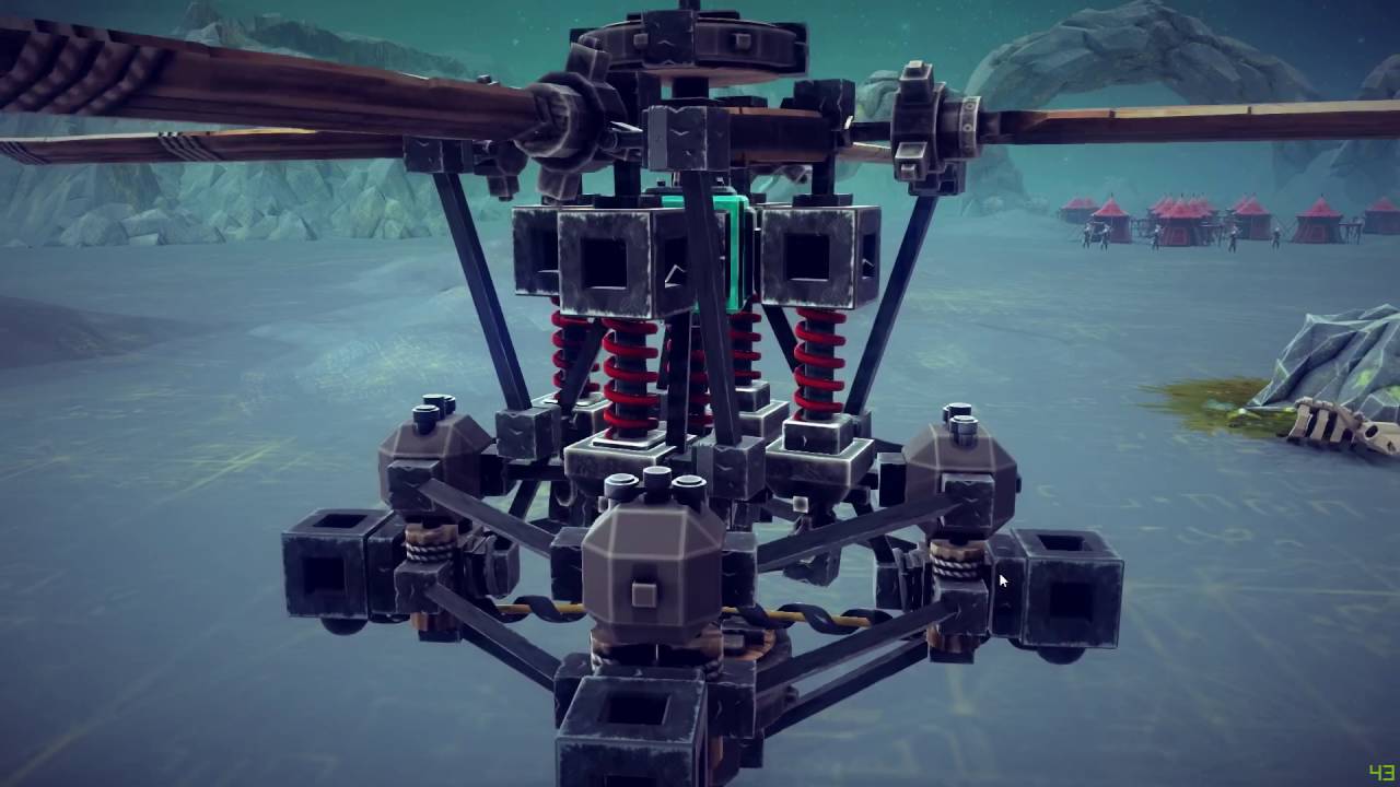 Besiege - Realistic Swashplate for helicopter - Part 1
