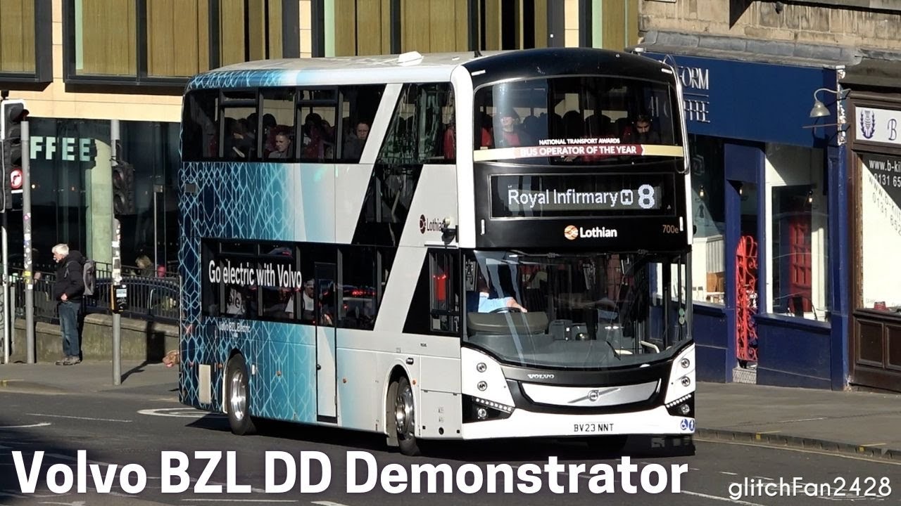 Lothian Buses ⚡ Volvo BZL DD Demonstrator 700e ride in Edinburgh