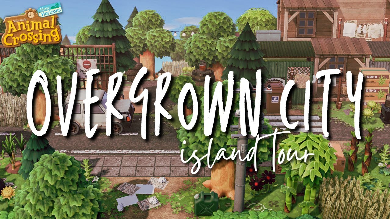 My ABANDONED OVERGROWN CITY island tour | Animal Crossing: New Horizons