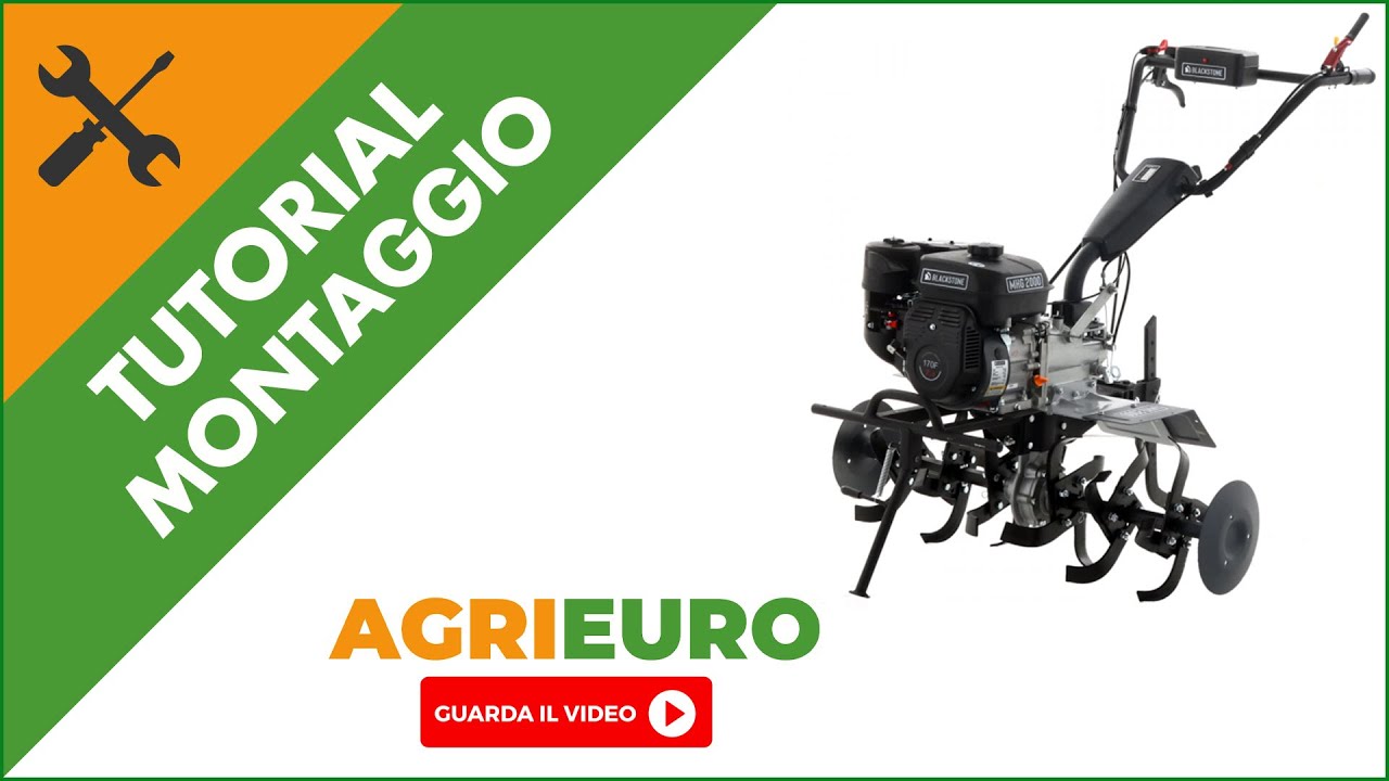 Motozappa Blackstone MHG 2000: Guida completa al montaggio del prodotto