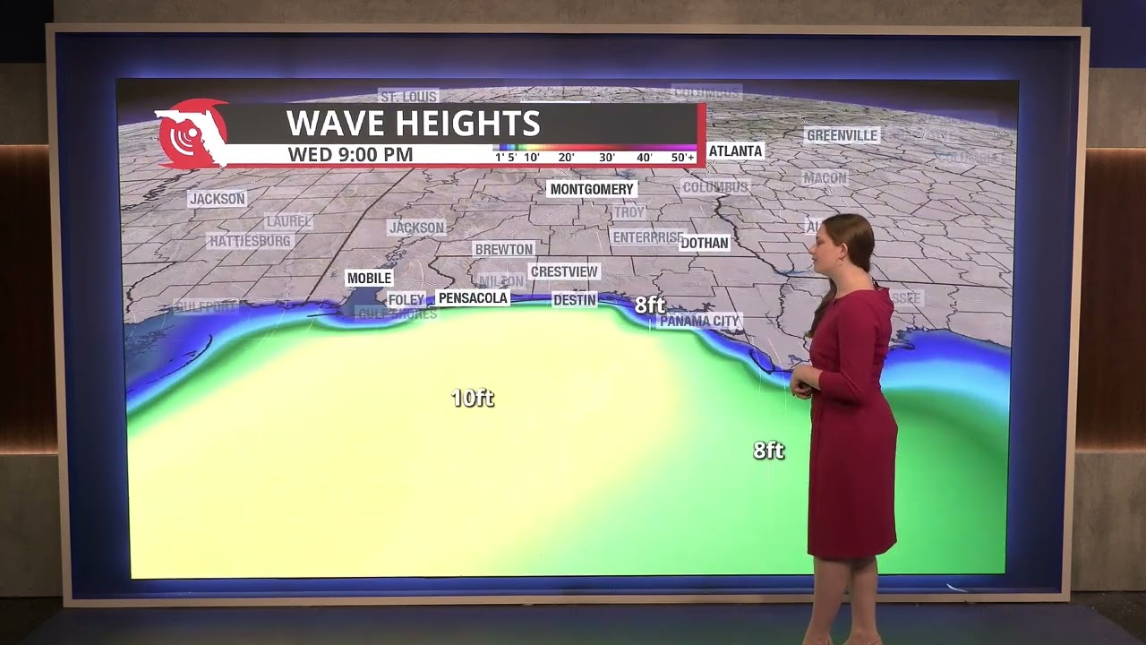 Storm surge, high waves, and dangerous rip currents may hinder beach day plans
