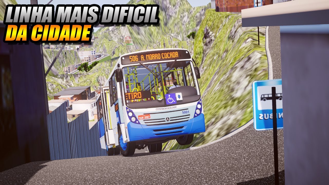 RUAS APERTADAS E MORROS EM LINHA DIFICIL !!! PROTON BUS SIMULATOR - G27