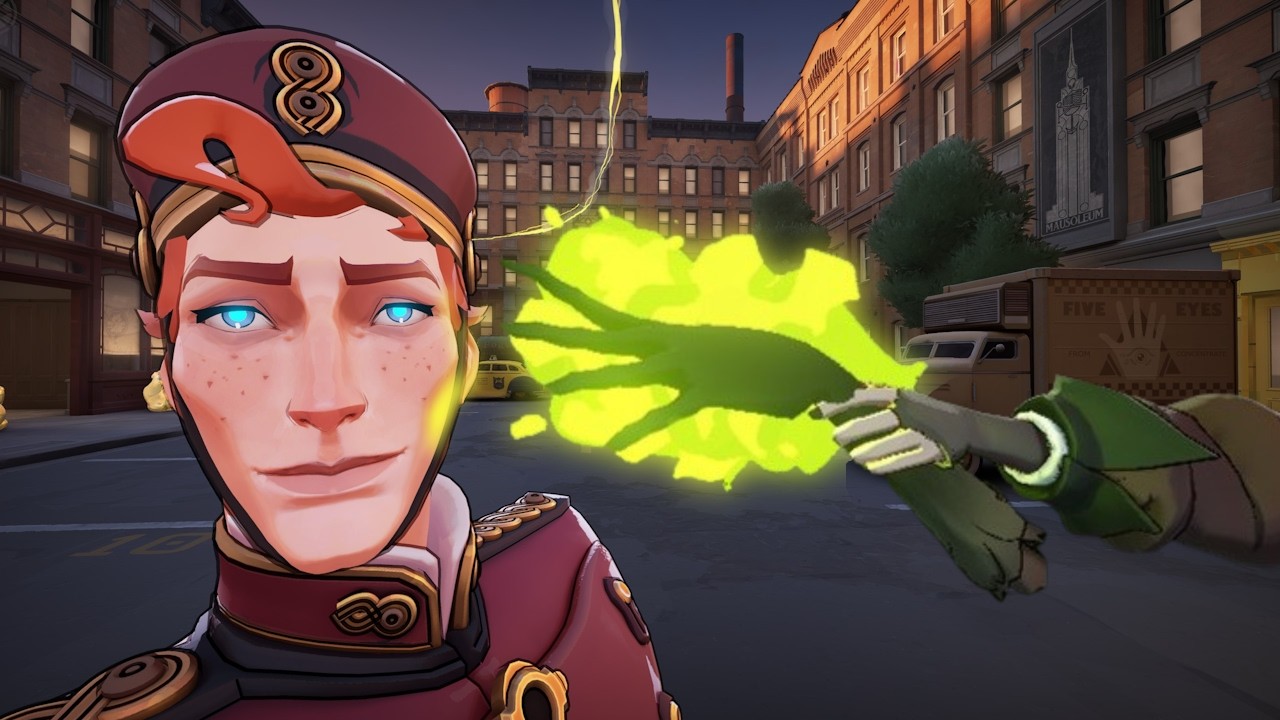 getting tickled by Grave's weird gnarled hand in DEADLOCK