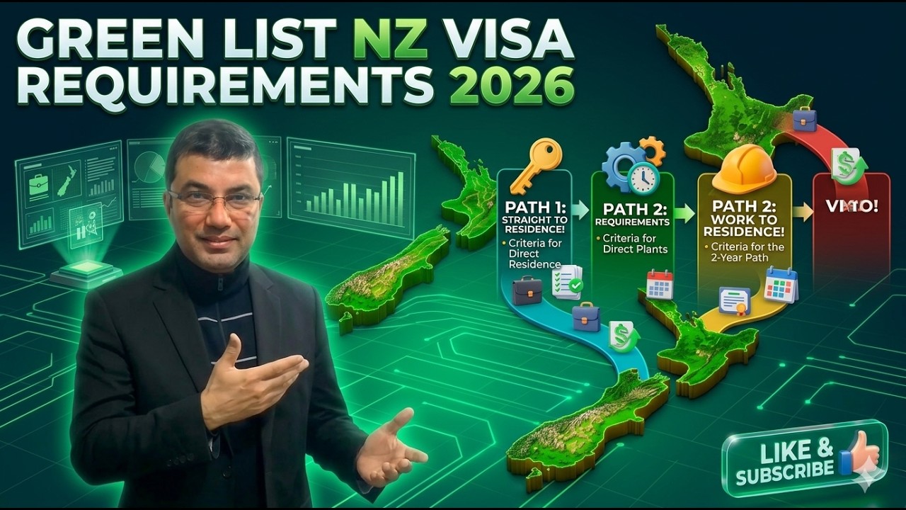 Green List NZ Visa Requirements 2026 Straight to Residence and Work to Residence!