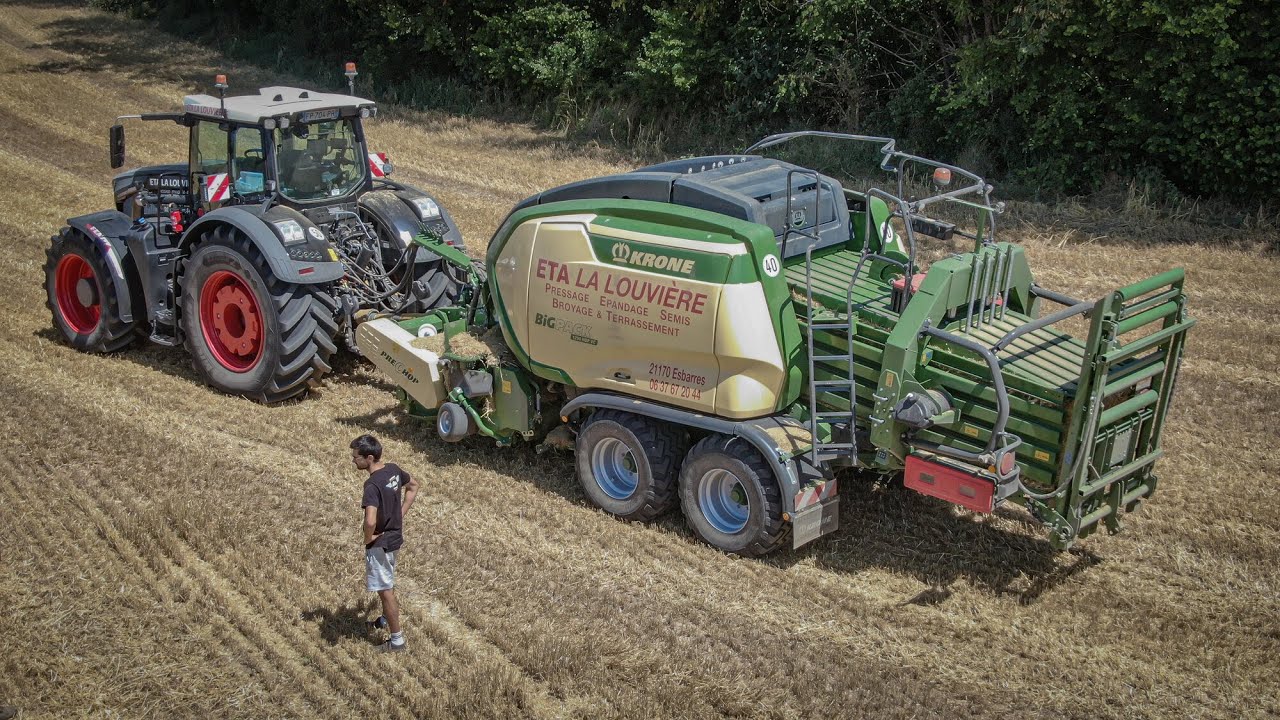 🤠NEW KRONE BIG PACK 1290 HDP❗FENDT 936 S5 🔴⚫ ETA La LOUVIERE en action &agrave; la Paille 2020 😎