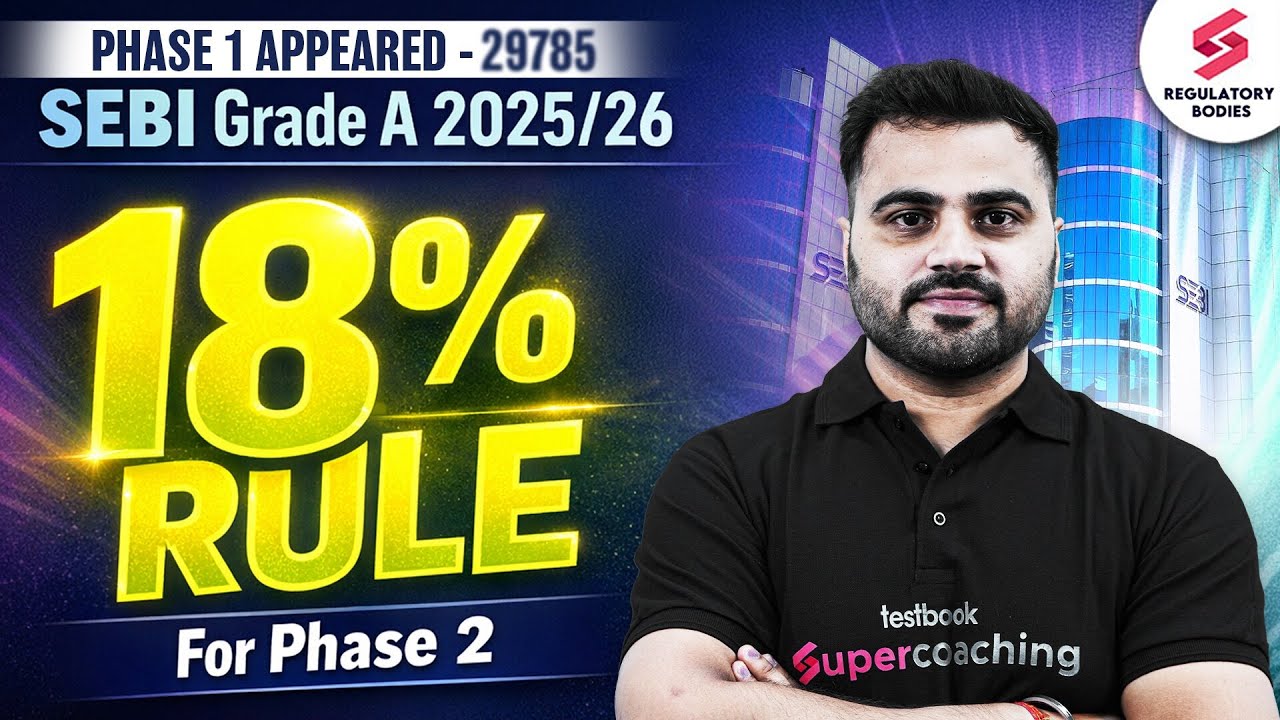 SEBI Grade A Competition level 2026 | SEBI Grade A Phase 1 Appeared vs Selected 2025 | Prakash Sir
