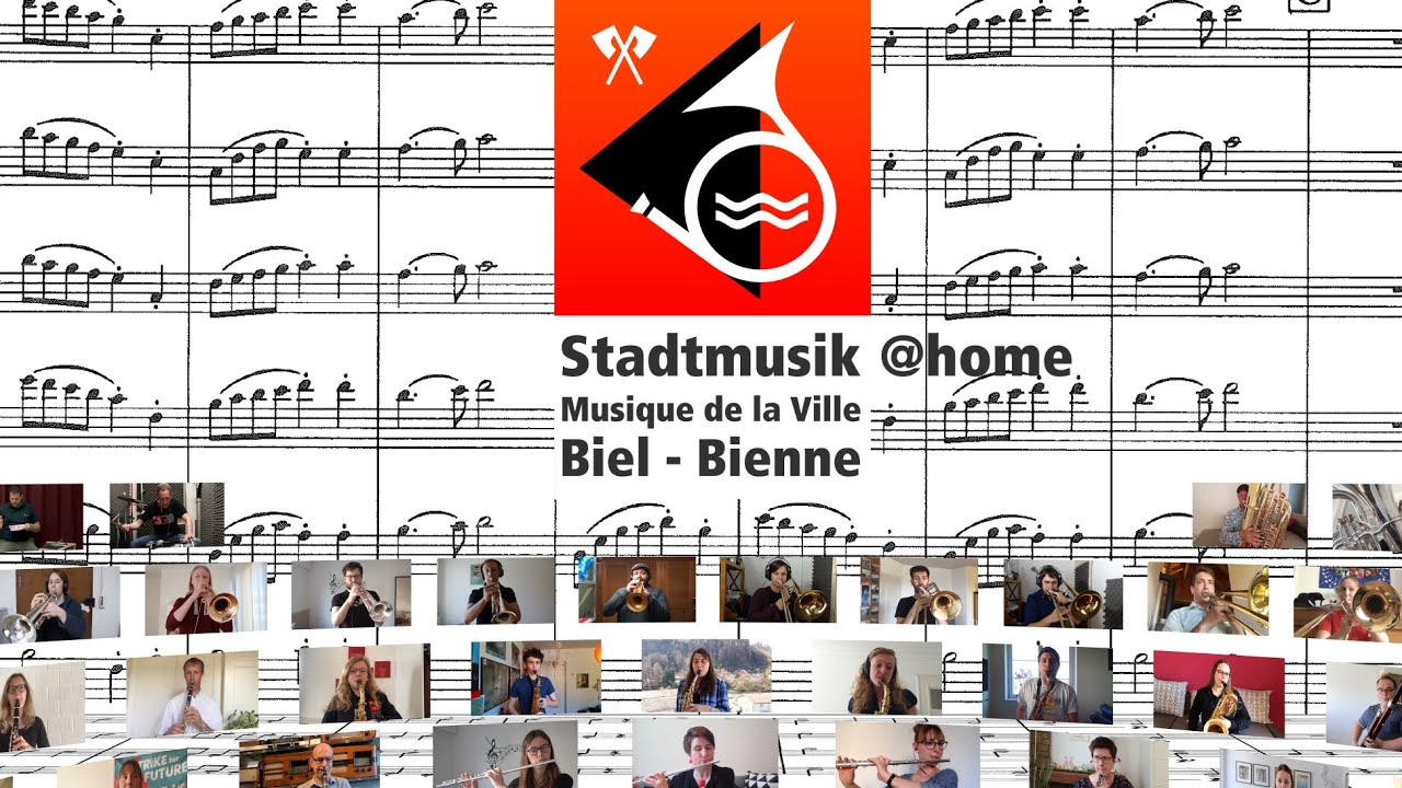 stadtmusikbiel@home - Second Suite in F, 1. March - Gustav Holst - Stadtmusik Biel