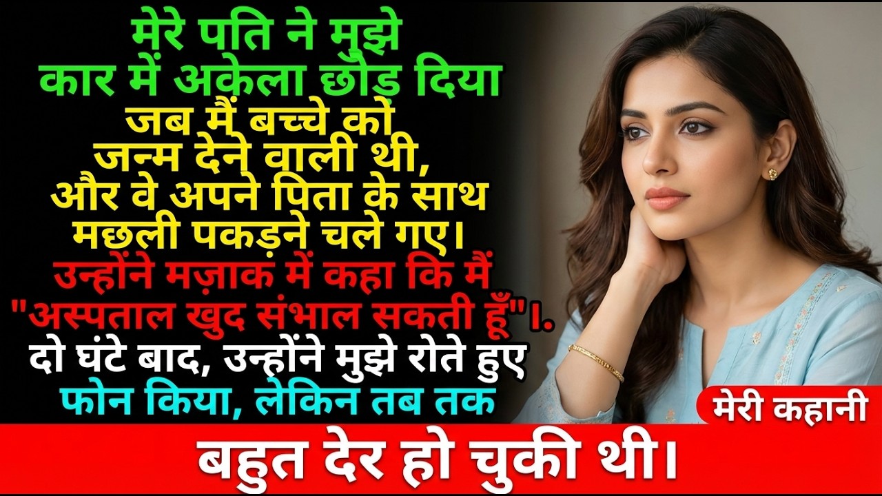 मेरे पति ने मुझे कार में अकेला छोड़ दिया जब मैं बच्चे को जन्म देने वाली थी, और वे अपने पिता के साथ म