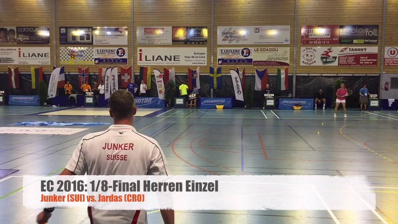Crossminton-EC2016: Junker vs. Jardas