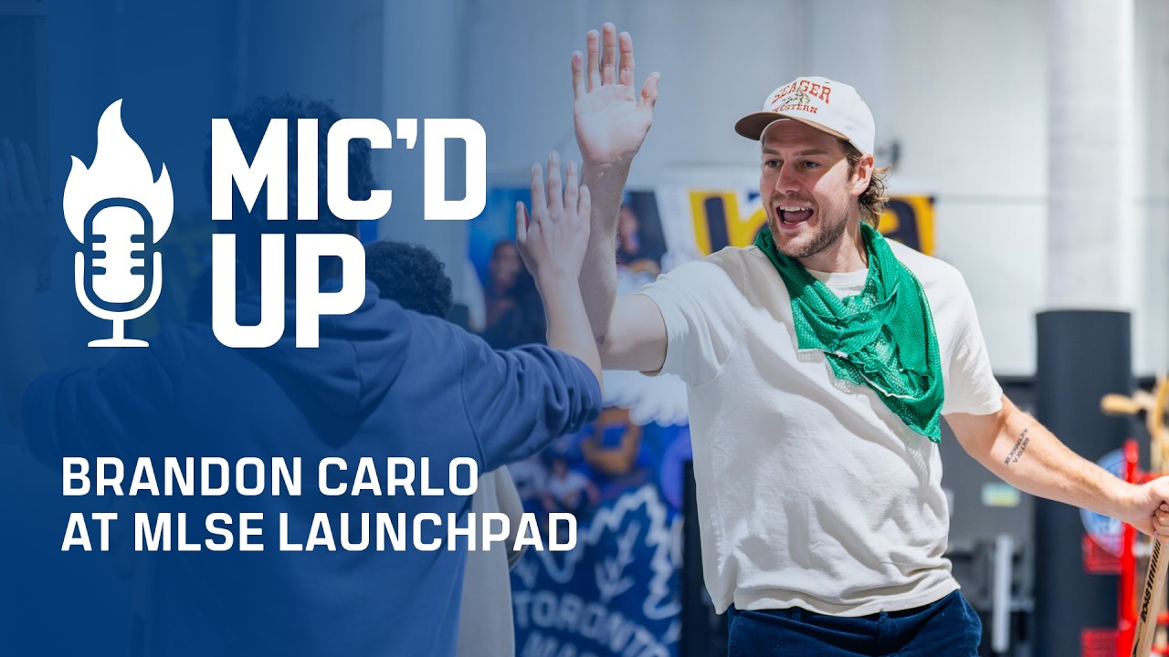 Brandon Carlo Mic'd up at MLSE Launchpad