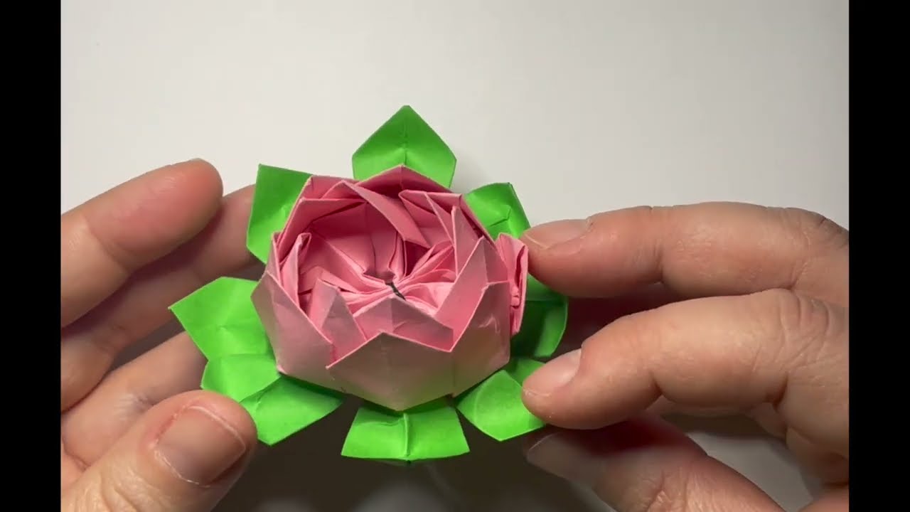 Tutorial Origami facili. Origami Ninfea. Origami Fior di Loto. Easy tutorial Origami. Origami lotus