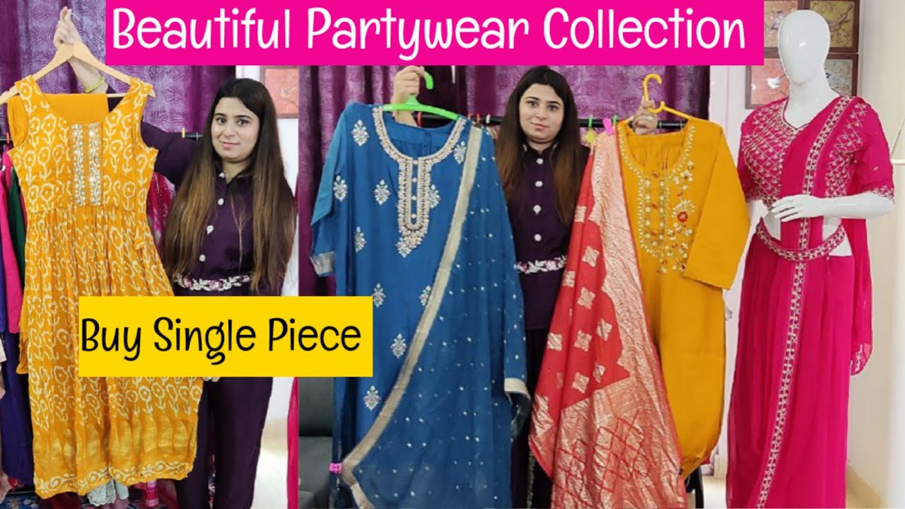 Designer & Stylish Partywear Dresses | Wholesale & Retail | Buy single Piece .