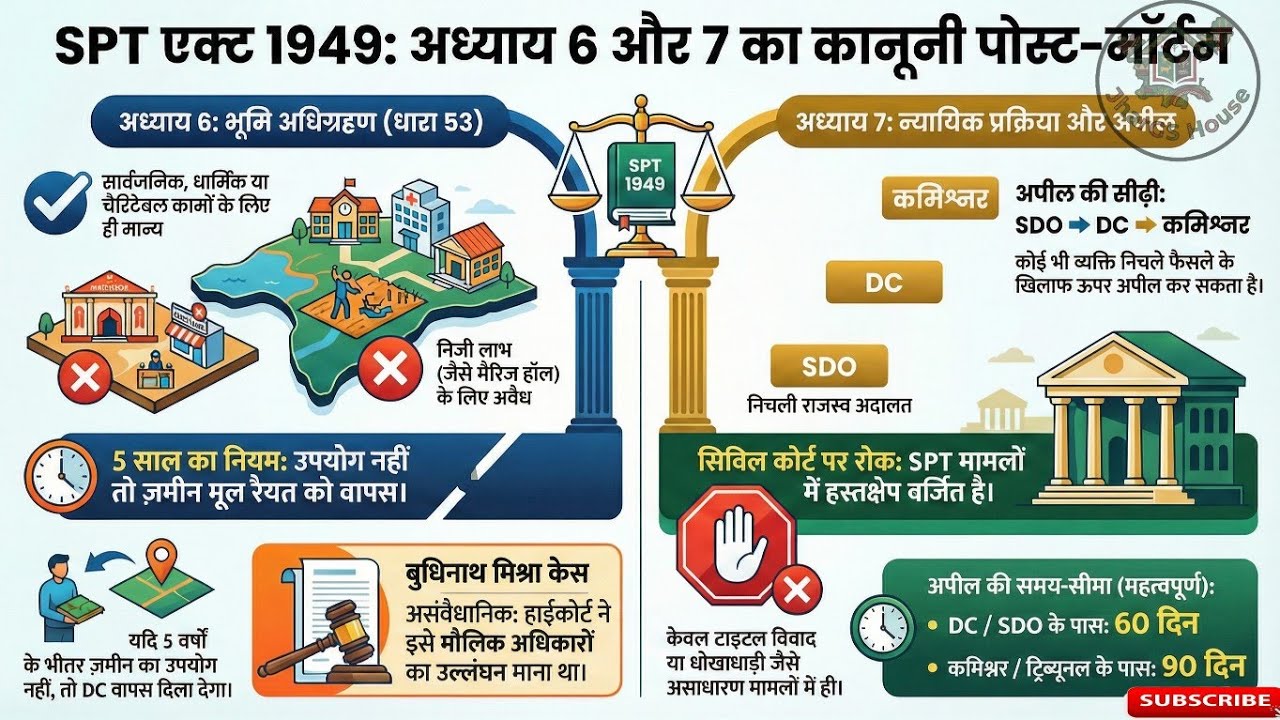📘 SPT ACT 1949 | Part-3(Chapter 6 & Chapter 7) | JPSC • JSSC • Jharkhand Law Special l JharGS House