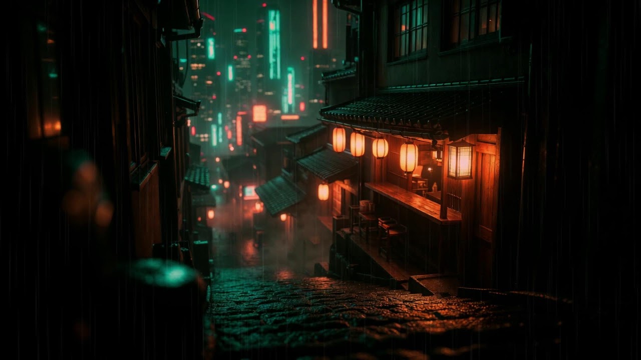 Rainy Streets of Japan | Chill Lofi Study Time