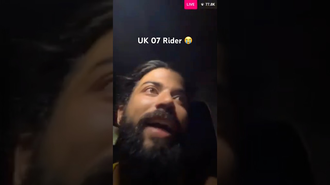 UK 07 Rider Live Accident at 8 PM 😭 #minivlog #ytshorts #uk07rider #shorts #shortsfeed