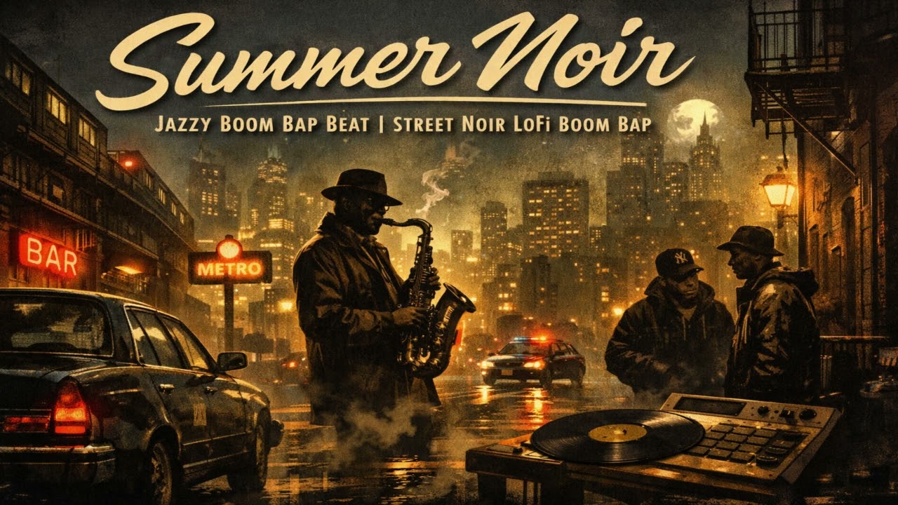 Summer Noir – Jazzy Boom Bap Beat | Street Noir LoFi Boom Bap