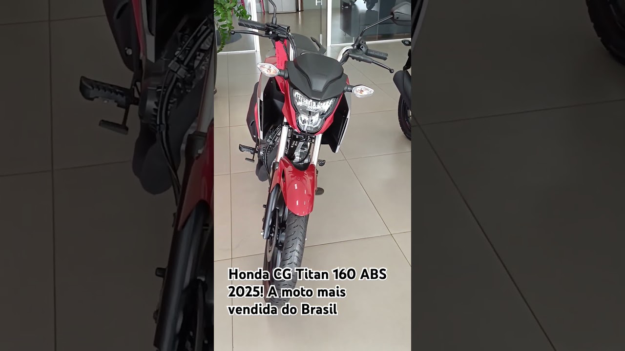 Honda CG Titan 160 ABS 2025! a moto mais vendida do Brasil