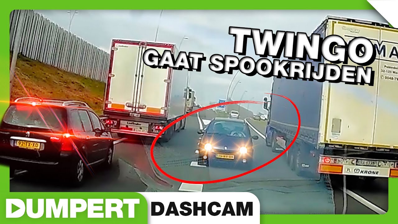 Agressieve brakecheckers stappen uit | Dumpert Dashcam 23
