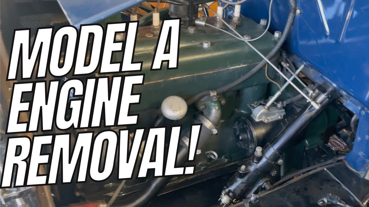Removing the Engine from our 1931 Model A Ford Deluxe Roadster