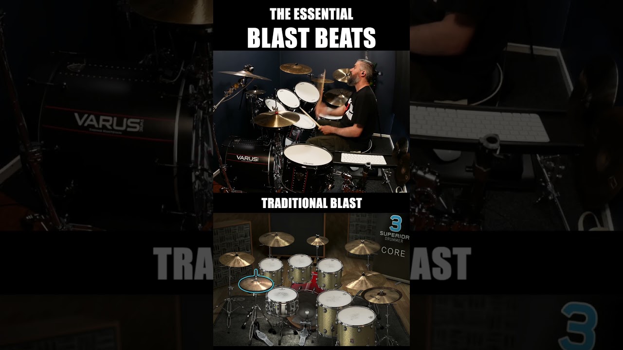 THE ESSENTIAL BLAST BEATS - DRUMS - HOW TO PLAY - DRUM LESSON