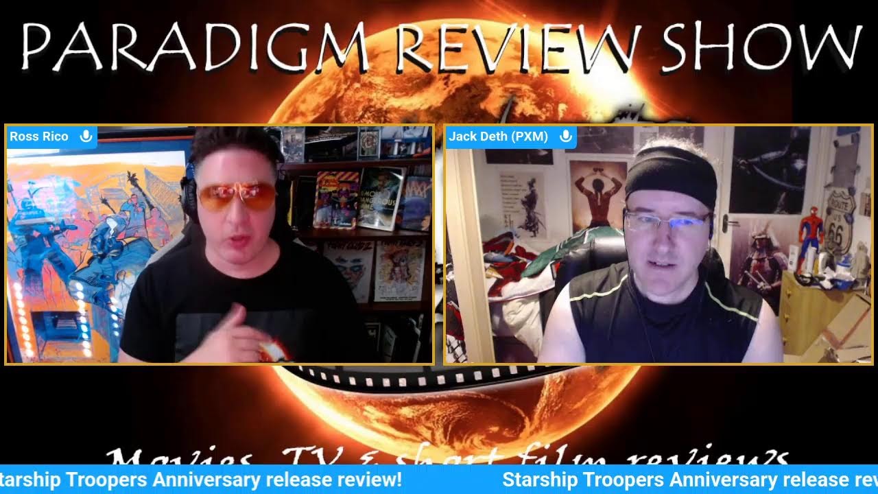 Starship Troopers (1997, Action Sci-fi) Futuristic Humans battle space bugs (Paradigm Review Show)